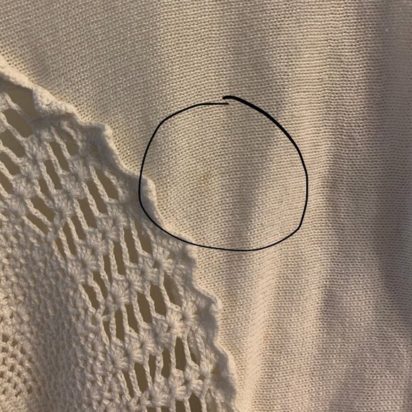 Boston Proper Ivory Shawl Collar Cover Up – XS/S - Picture 8 of 8